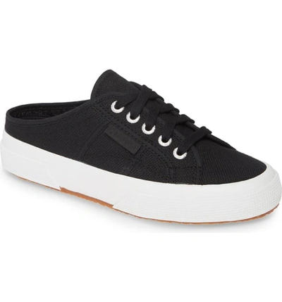 Shop Superga 2551 Cotu Mule Sneaker In Black