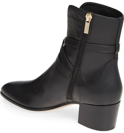 Shop Jimmy Choo Harker Block Heel Bootie In Black