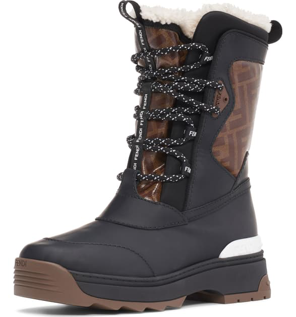 fendi shearling boots