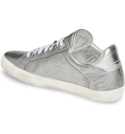 Shop Zadig & Voltaire Flash Ace Sneaker In Silver
