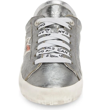 Shop Zadig & Voltaire Flash Ace Sneaker In Silver