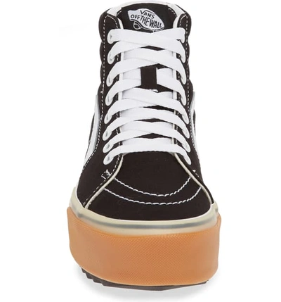 Vans Sk8-hi Stacked Check Platform High Top Sneaker In Black/ Checkerboard  | ModeSens