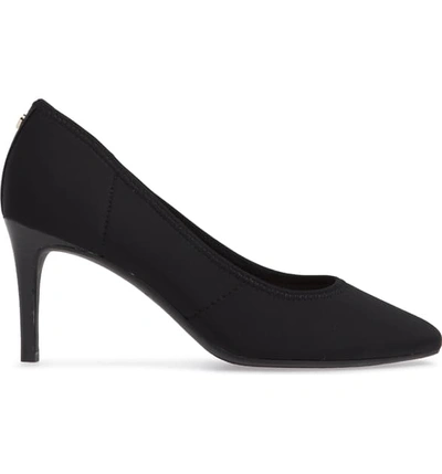 Shop Taryn Rose Tess Pump In Black Stretch Fabric