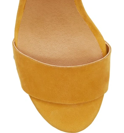 Shop Lucky Brand Trisa Platform Sandal In Ochre Leather