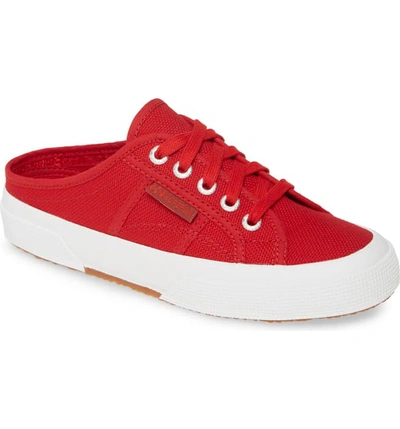 Shop Superga 2551 Cotu Mule Sneaker In Full Flame Red/ White