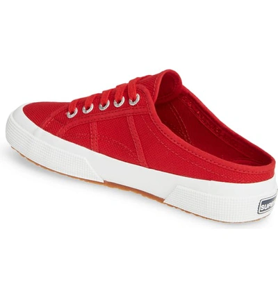 Shop Superga 2551 Cotu Mule Sneaker In Full Flame Red/ White