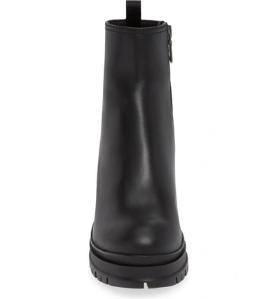 Shop Prada Lug Bootie In Black