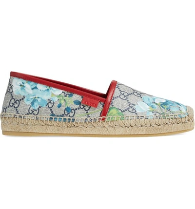 Shop Gucci Espadrille Slip-on Flat In Red