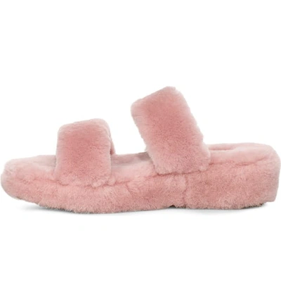 Shop Ugg Fuzz Yeah Genuine Shearling Slide In Pink Crystal