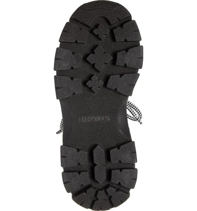 Shop Prada Platform Sneaker In Black/ White