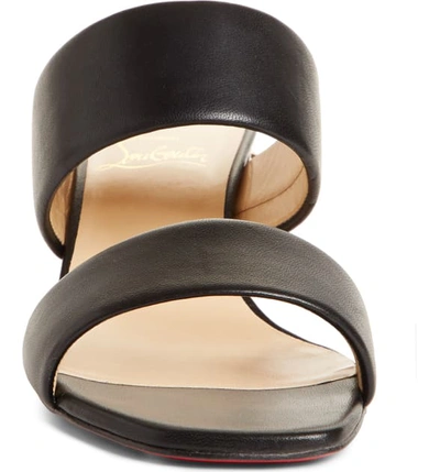 Shop Christian Louboutin Opticat Slide Sandal In Black