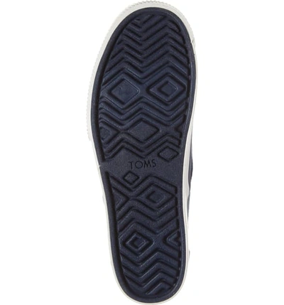 Shop Toms Cordones Boardwalk Sneaker In Navy Heritage Canvas