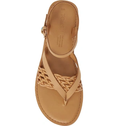Shop Toms Lexie Sandal In Honey Braid Leather
