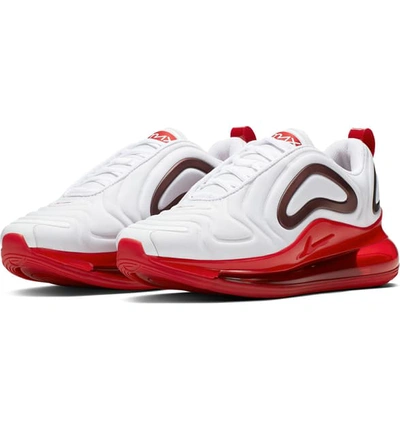 Shop Nike Air Max 720 Se Sneaker In White/gym Red