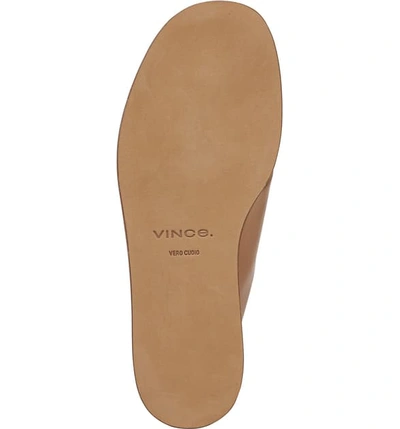 Shop Vince Fairley Cross Strap Sandal In Tan Leather