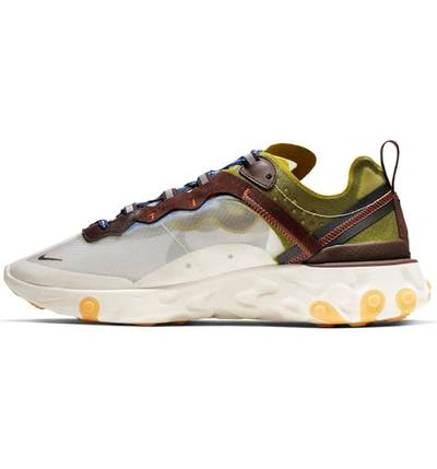 Shop Nike React Element 87 Sneaker In Moss/ Black/ El Dorado