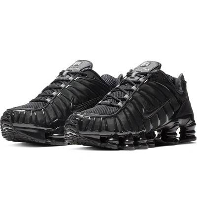 Shop Nike Shox Tl Sneaker In Black/ Black/ Black