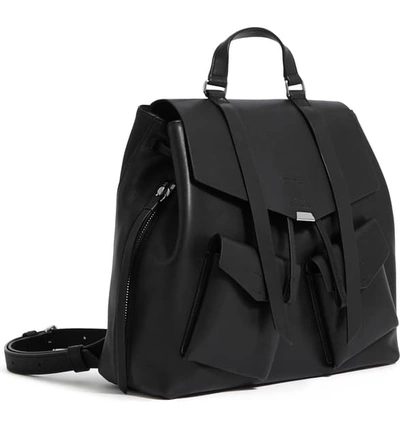 Shop Allsaints Captain Leather Backpack In Black