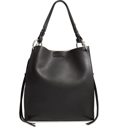 Shop Rebecca Minkoff Kate Soft North/south Leather Tote In Black