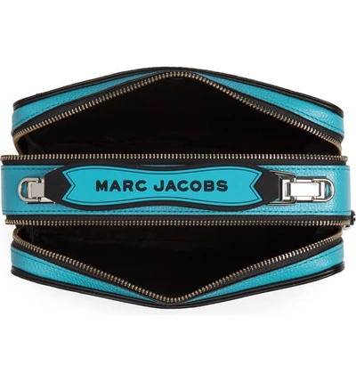 Shop Marc Jacobs The Box 23 Leather Handbag In Windy Blue
