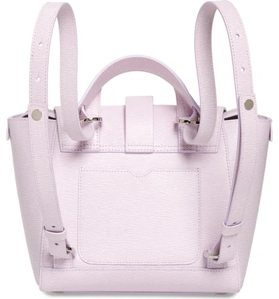 Shop Senreve Mini Maestra Leather Satchel In Wisteria