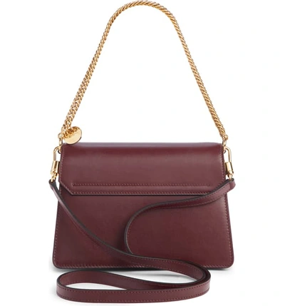 Shop Givenchy Small Gv3 Leather Crossbody Bag In Aubergine