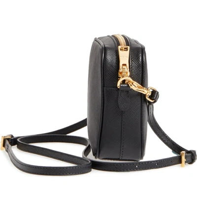 Shop Prada Saffiano Leather Camera Bag In Nero