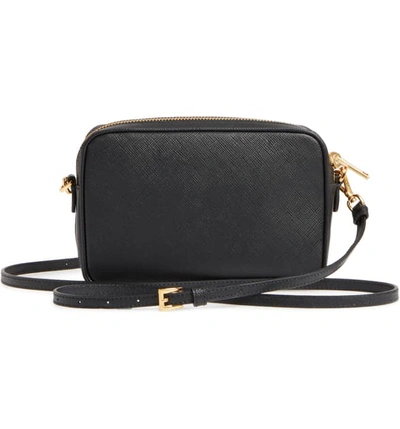 Shop Prada Saffiano Leather Camera Bag In Nero