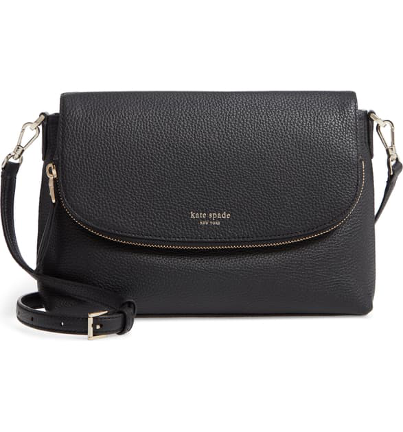 kate spade black leather crossbody bag
