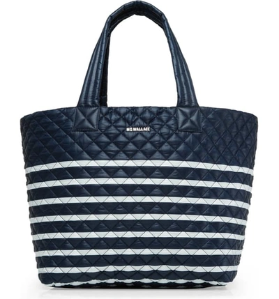 Shop Mz Wallace Large Metro Tote In Charter Stripe