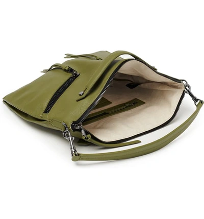 Shop Botkier Trigger Convertible Hobo Bag - Green In Moss