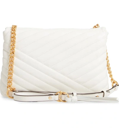 Shop Tory Burch Kira Chevron Quilted Leather Shoulder Bag In New Ivory