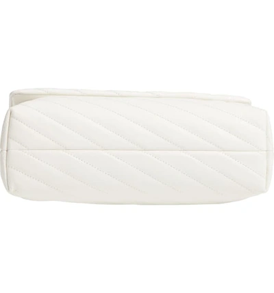 Shop Tory Burch Kira Chevron Quilted Leather Shoulder Bag In New Ivory