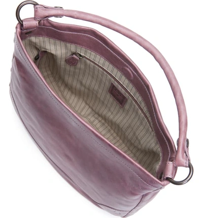 Shop Frye Melissa Leather Hobo In Lilac