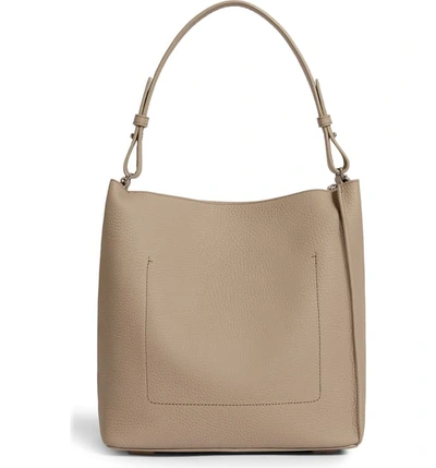 Shop Allsaints Kita Leather Shoulder/crossbody Bag In Dune