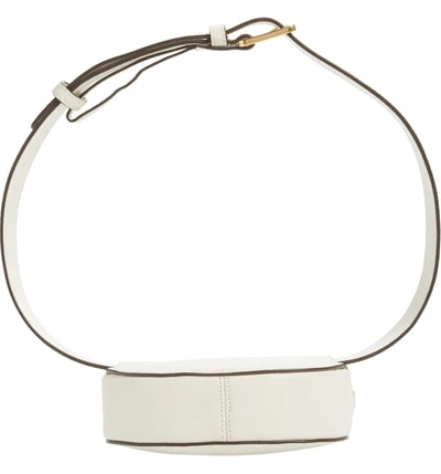 Shop Tory Burch Mcgraw Leather Belt/crossbody Bag - Ivory In New Ivory