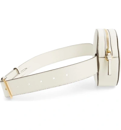 Shop Tory Burch Mcgraw Leather Belt/crossbody Bag - Ivory In New Ivory