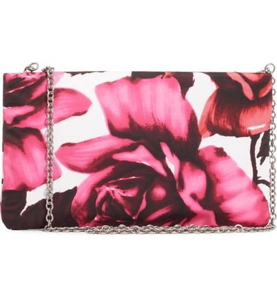 Shop Prada Roses Nylon Shoulder Bag - Pink