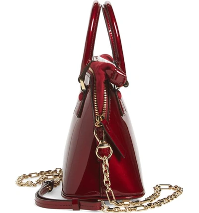 Shop Maison Margiela Mini 5ac Convertible Leather Bag In Haute Red