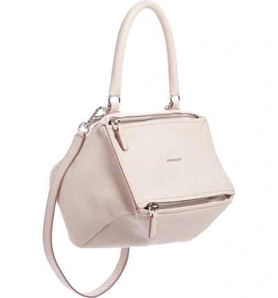 Shop Givenchy 'mini Pandora' Sugar Leather Shoulder Bag - Pink In Pale Pink