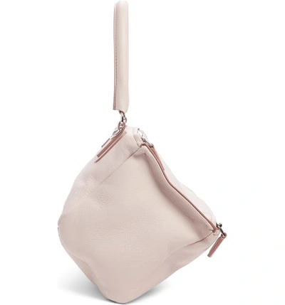Shop Givenchy 'mini Pandora' Sugar Leather Shoulder Bag - Pink In Pale Pink