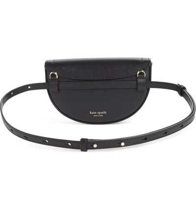 Shop Kate Spade Small Andi Leather Belt Bag In Black