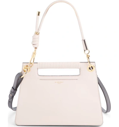 Shop Givenchy Small Whip Leather Top Handle Bag In Pale Pink