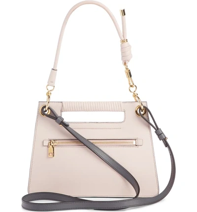 Shop Givenchy Small Whip Leather Top Handle Bag In Pale Pink