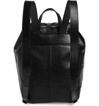 Shop Madewell 'the Transport' Leather Rucksack - Black In True Black