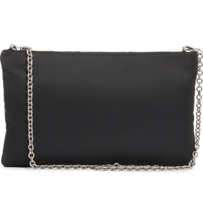 Shop Prada Jewel Embellished Shoulder Bag In Nero/ Rosa