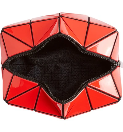 Shop Bao Bao Issey Miyake Lucent Gloss Pouch In Red
