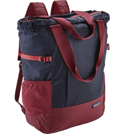 Shop Patagonia Tote Backpack - Blue In Classic Navy