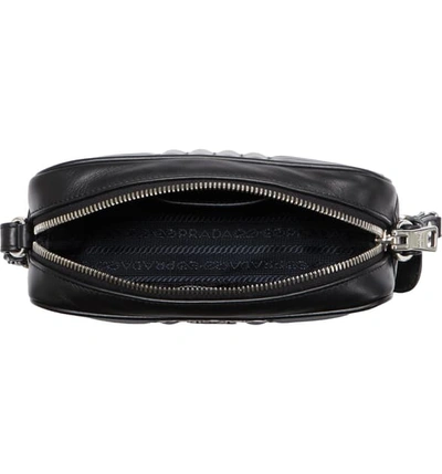 Shop Prada Diagramme Camera Bag - Black In Nero