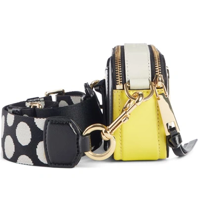 Shop Marc Jacobs Snapshot Crossbody Bag In Rock Grey Multi